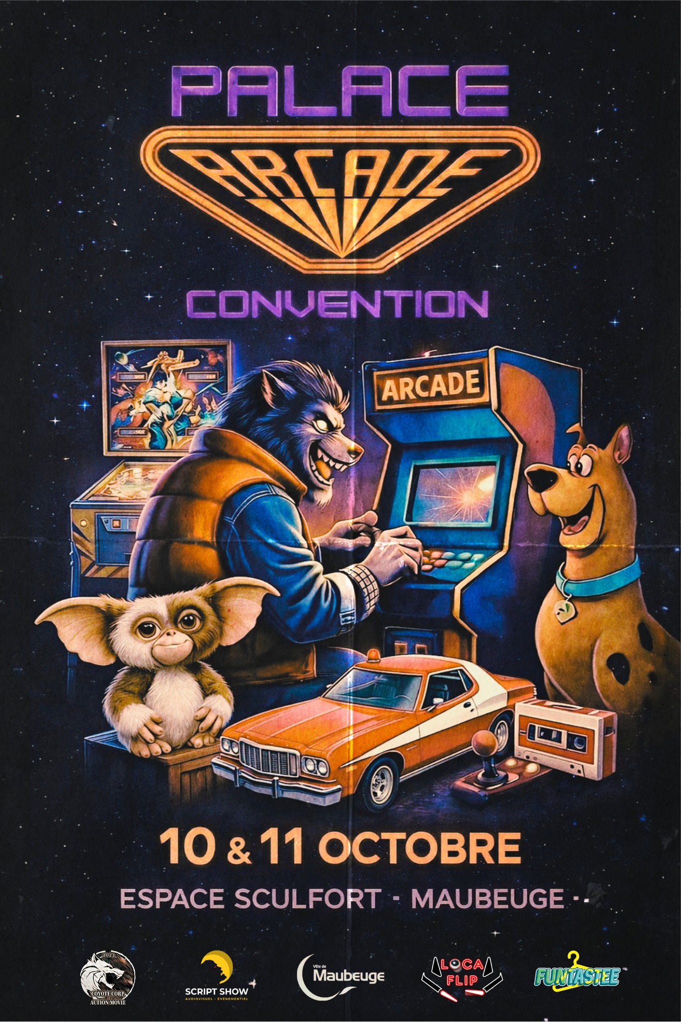 Affiche Palace Arcade Convention — 10 & 11 octobre, Espace Sculfort, Maubeuge